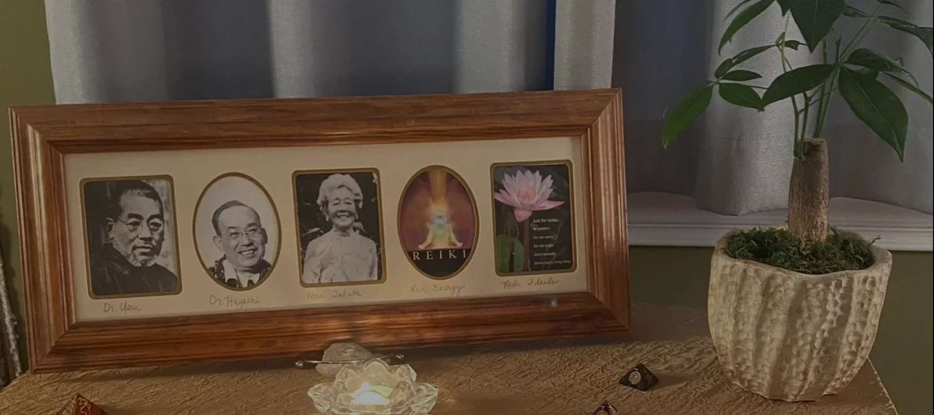 A picture frame with pictures of people in it.